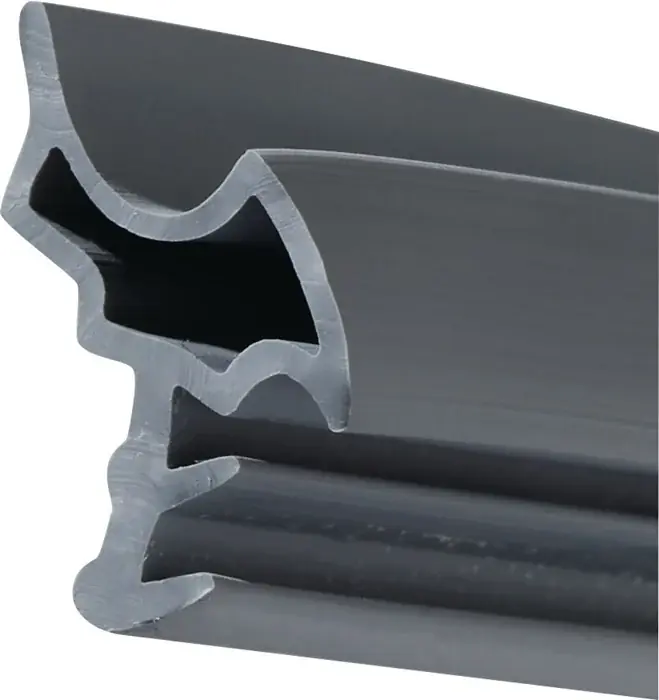 Türanschlagdg.K2378 L.5m z.Einstecken W-PVC blk grau ELLEN Markenware