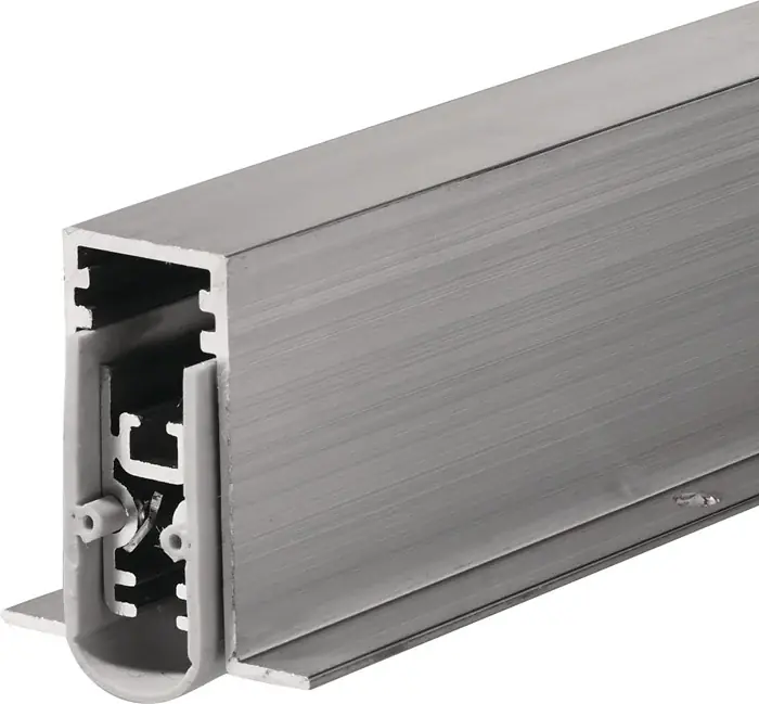 Preiswert Türdichtung EllenMatic Soundproof Omega 1 stg.L.1208mm B.15mm Alu.blk silber