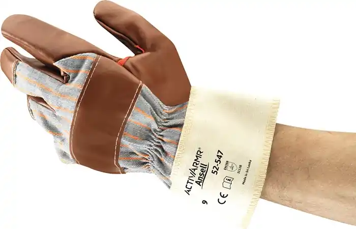 Handschuhe ActivArmr® 52-547 Gr.10 braun EN 388 PSA II ANSELL VE: 12 Paare Geprüft