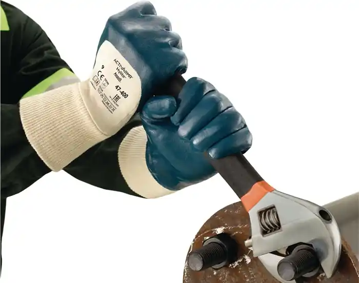Top-Seller Handschuhe ActivArmr Hylite 47-400 Gr.9 weiß/blau EN 388 PSA II ANSELL VE: 12 Paare