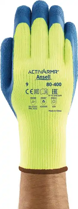 Kälteschutzhandschuhe ActivArmr® 80-400 Gr.9 gelb/blau EN 388,EN 511,EN 407 VE: 12 Paare Wochenendangebot