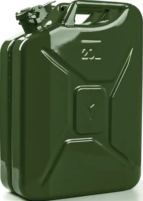 Top-Seller Kraftstoffkanister 20l Olivgrün RAL 6003 Stahlbl.0,9mm L345xB165xH470mm VALPRO