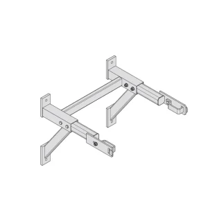 Knallerangebot HYMER Wandkonsole verstellbar, Alu, Verstellbereich 650-800 mm