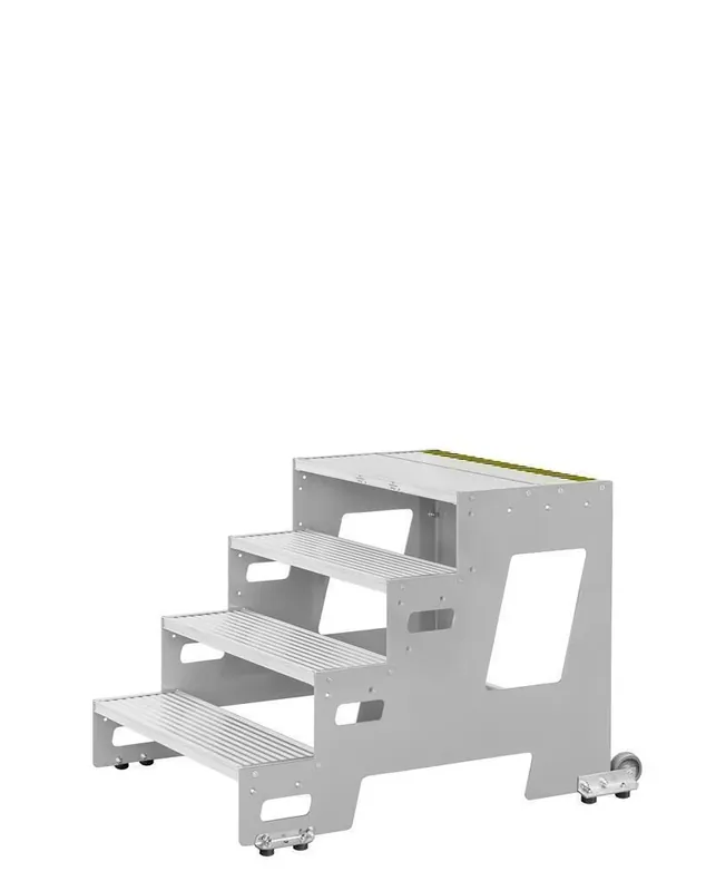HYMER Industrietritt, Grundmodul, Stufenbreite 800 mm, 2 Stufen, Standhöhe 0,40 m Preisreduziert