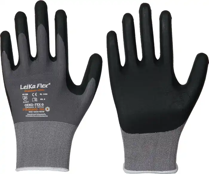 Preis Gesenkt Handschuhe LeiKaFlex 1466 Gr.9 grau EN420+EN388 PSA II LEIPOLD VE: 12 Paare