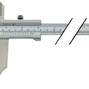 Zertifiziert Werkstattmessschieber DIN862 300mm m.Spitzen Schnabel-L.90mm PREISSER