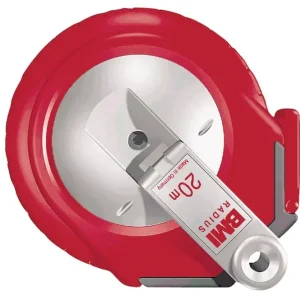 Highlight Kapselbandmaß RADIUS L.20m Band-B.13mm A mm/cm EG II Ku.weiß Stahlmaßband BMI