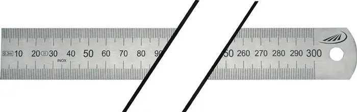 Versand Am Gleichen Tag Stahlmaßstab L.2000mm rostfr.Stahl biegsam Teilung A=mm/mm H.PREISSER