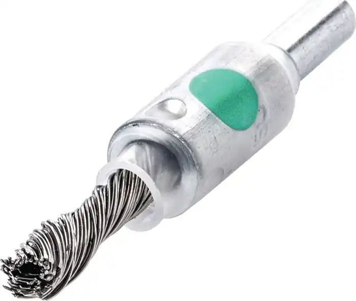 Finale Aktion Pinselbürste D.10mm Schaft 6mm Drahtstärke 0,35mm VA 4500min-¹ LESSMANN