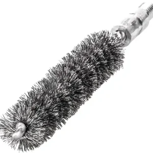 Rohrbürste L.115mm D.14mm Stahldraht gewellt Besatz-L.80mm LESSMANN Preisreduziert