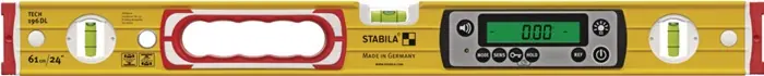Bestpreis Elektronikwasserwaage TECH 196 DL 61cm Alu.gelb ± 0,5 mm/m ± 0,5 mm/m STABILA