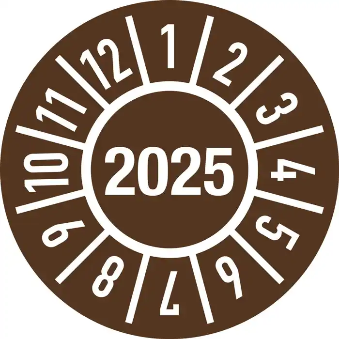 Einjahresprüfplakette D.30mm J.2025 m.Monaten Folie Meistverkauft