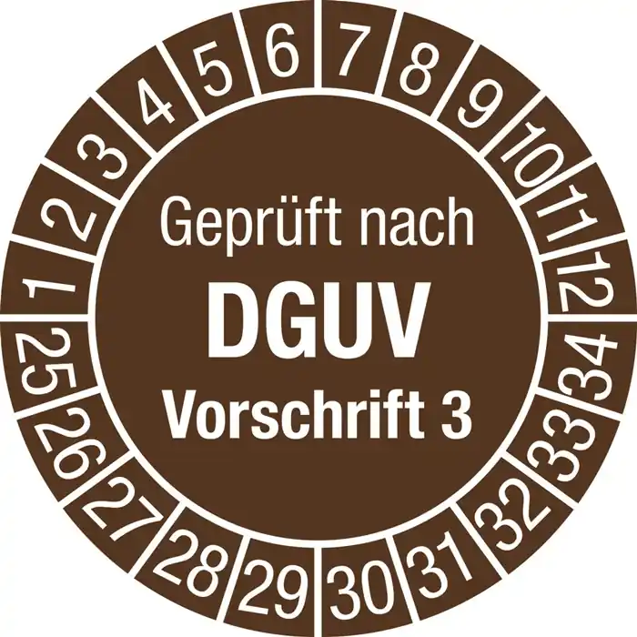 Neue Ware Mehrjahresprüfplakette D.30mm J.2025-2034 Folie Btl.a 100 St.