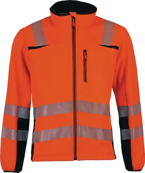 Beliebt Warnschutz-Softshelljacke Prevent® Trendline Gr.M orange/schwarz