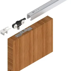 Ausverkauf Schiebetürsystem 73 80kg 1300mm EV1 elox.HLT ab 20mm Kompletts.