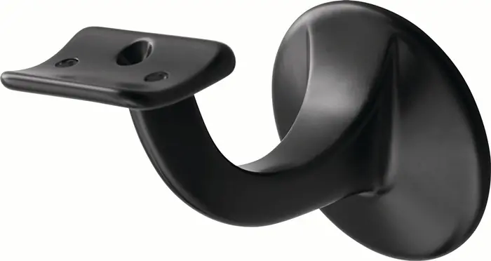 Meistverkauft Handlaufträger 3506 Alu.ku.-besch.schwarz D.Wandplatte 56mm