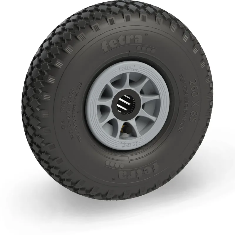 fetra Luftrad Block 4 PR Kunststoff-Felge grau 260 x 85 mm Must-Have