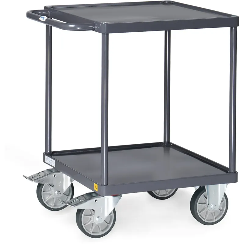 fetra ESD-Tischwagen 9496W mit Stahlblech-Wannen 2 Böden Ladefläche 600 x 600 mm Aktuell