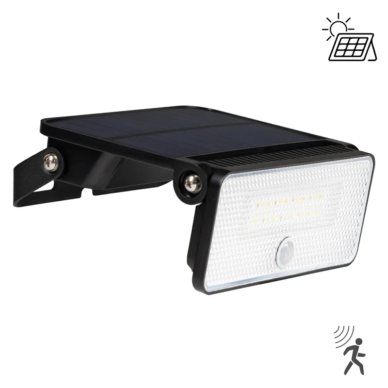 Bestseller Solar Außenleuchte - 8W 1000lm 4000K IP54 - Sensor - Schwarz