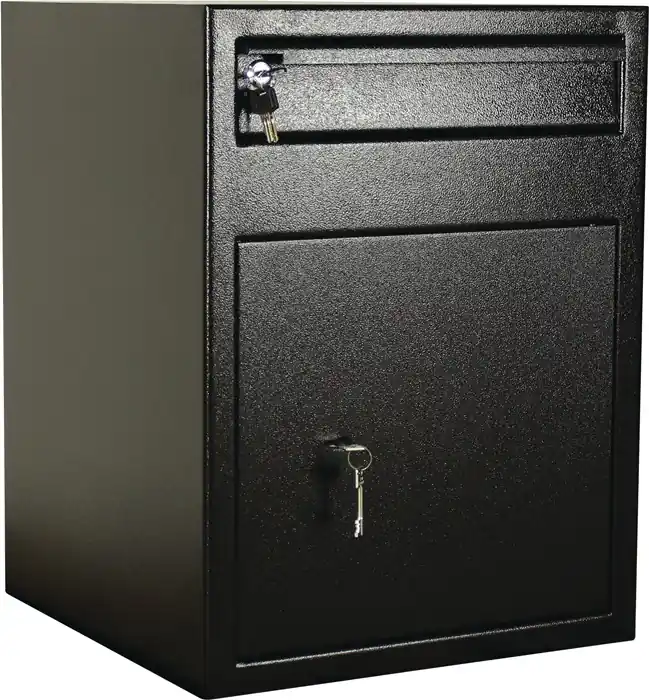 Tresor H600xB460xT470mm 71l 1 Tür,1 Einwurfklappe schwarz ROTTNER Schneller Versand