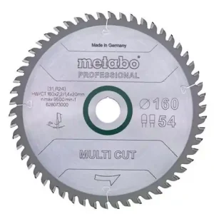 Direkt Vom Hersteller Kreissägeblatt multi cut professional HW/CT D160xB2,2x20mm 54Z. FZ/TZ
