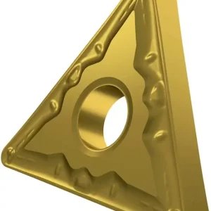 Beliebt Drehwendeschneidplatte ISO TNMG 160404E-FM:TT310 D.3,81mm PVD beschichtet Gold VE: 10 Stück