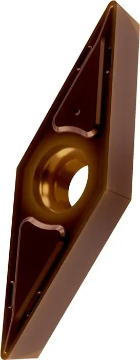 Aktuell Drehwendeschneidplatte ISO VCGT 070204E-FF2:T8415 D.2,2mm PVD beschichtet VE: 10 Stück