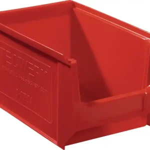 Abverkauf Sichtlagerkasten L230/200xB150xH130mm PE rot TECWERK VE: 25 Stück