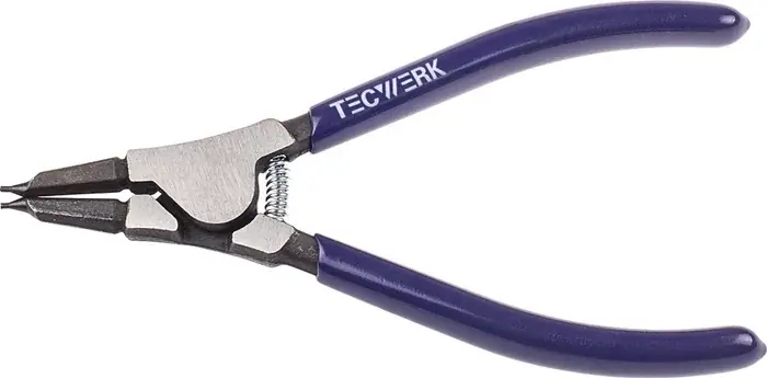Markenware Sicherungsringzange A 0 f.Wellen D.3-10mm pol.TECWERK