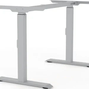 Bestseller Tischgestell weißalu.RAL 9006 Hub 650-830mm H.900mm Schrauben BMB