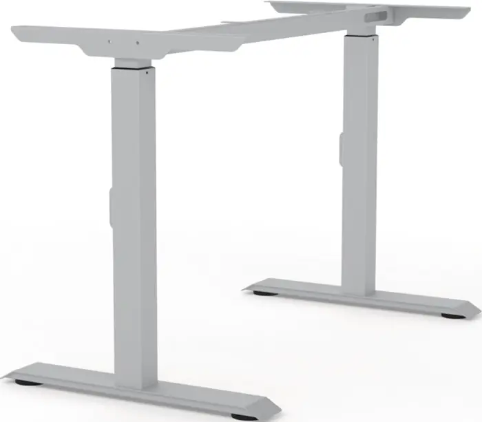 Bestseller Tischgestell weißalu.RAL 9006 Hub 650-830mm H.900mm Schrauben BMB