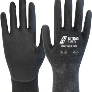Bestpreis Schnittschutzhandschuhe ESD 3D CUT C Gr.10 anthrazit/schwarz EN 388 PSA II VE: 10 Paare