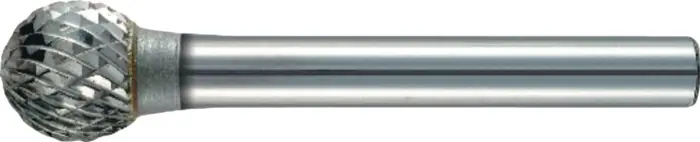 Abverkauf Frässtift KUD D.6mm Kopf-L.5mm Schaft-D.3mm HM Verz.Normal,fein TECWERK