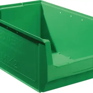 Abverkauf Sichtlagerkasten L500/450xB310xH200mm PE grün TECWERK VE: 10 Stück