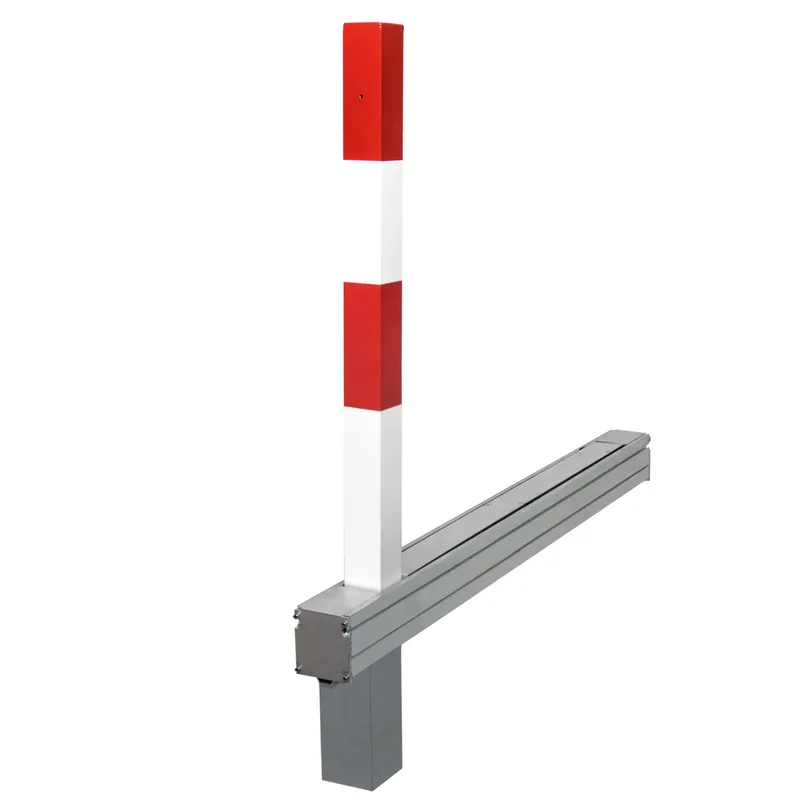 SESAMplus A Kipp-Pfosten 70x70 1.000mm Überflur, rot-weiß mit Bodenwanne - Zylinderschloss Nur Heute