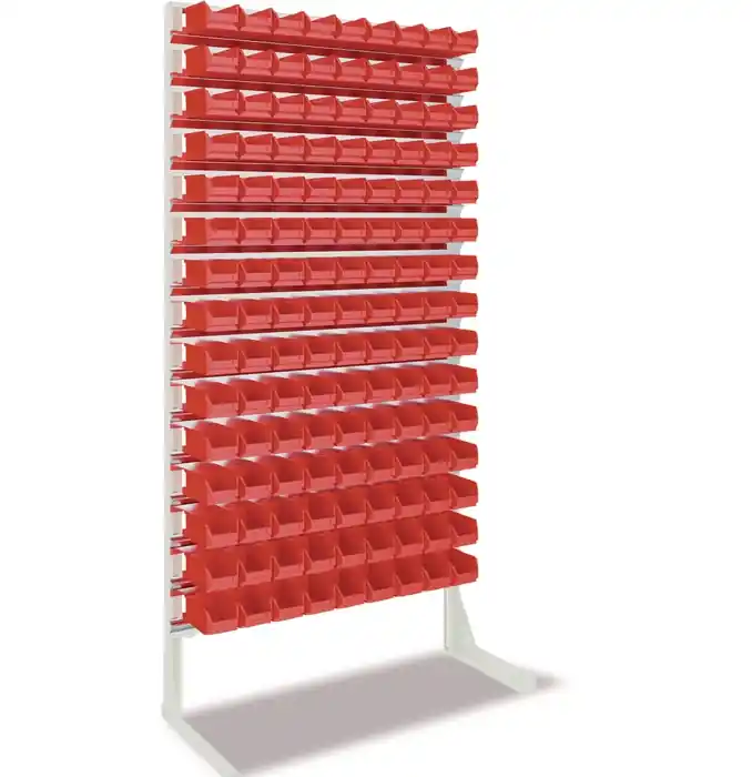 Ständerregal eins.H2010xB1010xT400mm 135xMK5 rot lichtgrau Neu