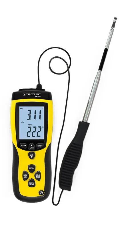 TROTEC Hitzedraht-Anemometer TA 300 - mit Kalibrierungszertifikat Preisreduziert