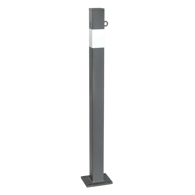 MORION Absperrpfosten 70 x 70 mm feststehend - zum Aufdübeln mit Bodenplatte Heißes Angebot
