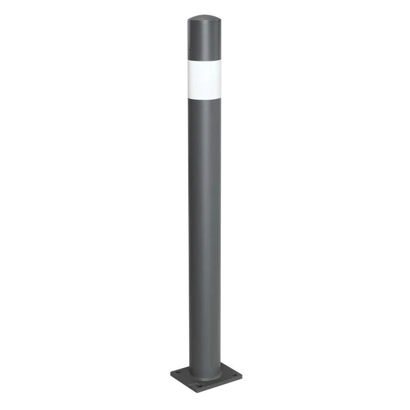 MORION Absperrpfosten 90 mm feststehend - zum Aufdübeln mit Bodenplatte Mega-Angebot