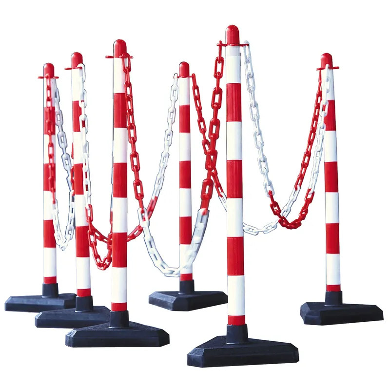 Kracherpreis GUARDA Leichter Ketten-Warnständer-Set - 6 Ständer, 10m Kette, 10 Glieder und Haken