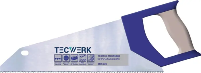 Wochenendangebot Handsäge Blatt-L.350mm 12 feine Spezialzahnung TECWERK
