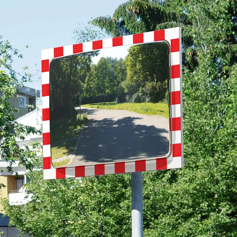 Top-Seller DURABEL PRO Verkehrsspiegel Edelstahl - mit Befestigungsschellen