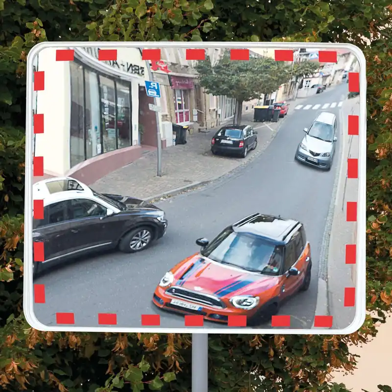 Markenware EUCRYL ECO Verkehrsspiegel aus Acrylglas rechteckig - inkl. integrierter Halterung