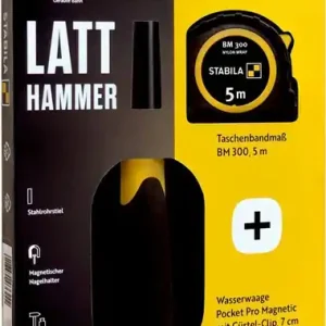 Begrenztes Angebot Latthammer 70080 DIN 7239 Kopf-G.600g m.Magnet geraut Chrom-Molybdän-Rohr