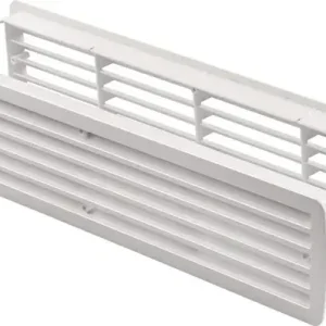 Neue Kollektion Badezimmerlüftung 9020 CW L.457mm B.92mm Ku.creme weiß Ecken rd HOJU