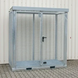Günstig Bauer Südlohn Gasflaschen-Container feuerverzinkt TYP GFC-E/G - mit Gitterrostboden