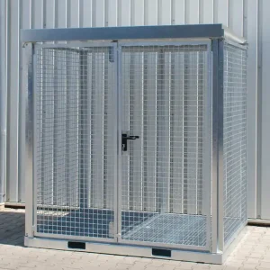 Jetzt Kaufen Bauer Südlohn Gasflaschen-Container feuerverzinkt TYP GFC-E/G - mit Gitterrostboden
