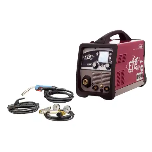 ELMAG ETP 220 SynPuls - STAHL-ALU-Set - Zubehör wie Art. 00361 + 00370 + 2. Brenner für Alu Neuheit