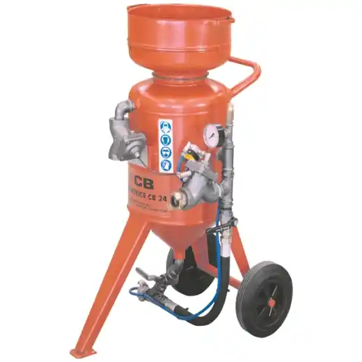 Online Kaufen ELMAG Sandstrahlgerät CB 24-V6 mit Remote Control - mit Schlauch 16x30mm / 10m, M06