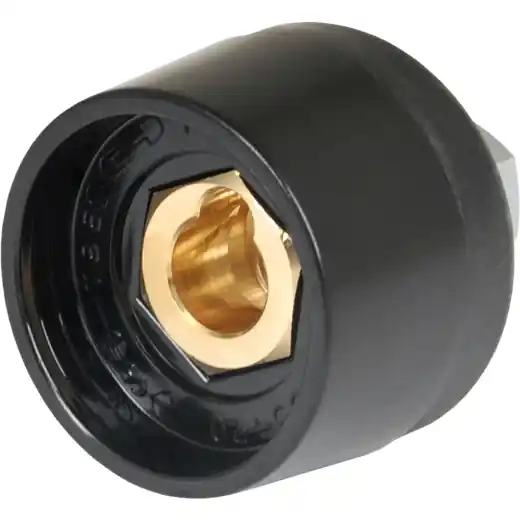 Markenware ELMAG Einbaubuchse 35/50/70 mm2, schwarz - für Zapfen-Ø 13 mm, 400 A / 60% ED